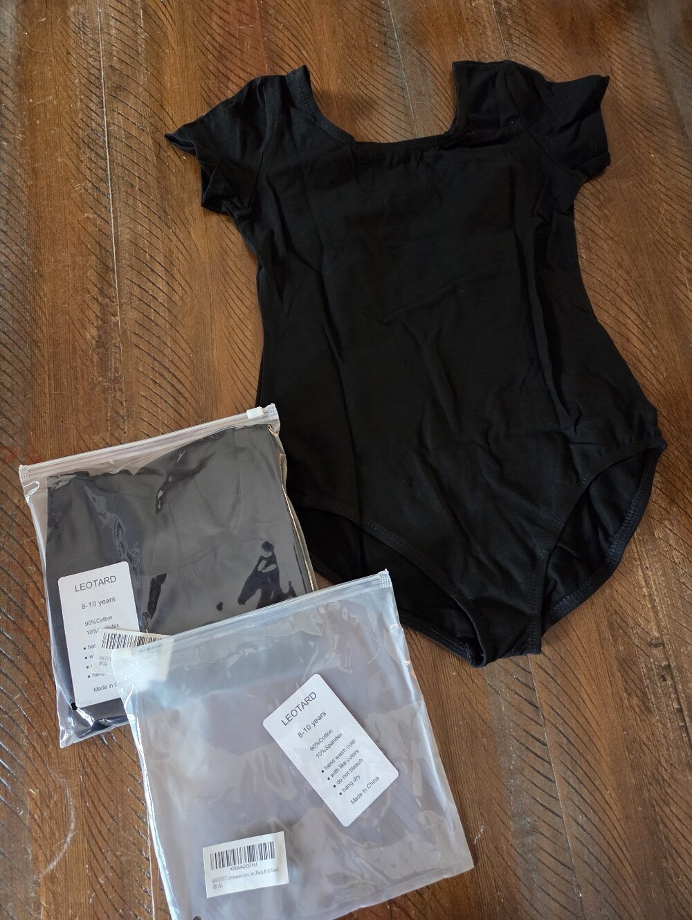 🎈2/$15 Set Of 2 New Black Short Sleeve Leotards